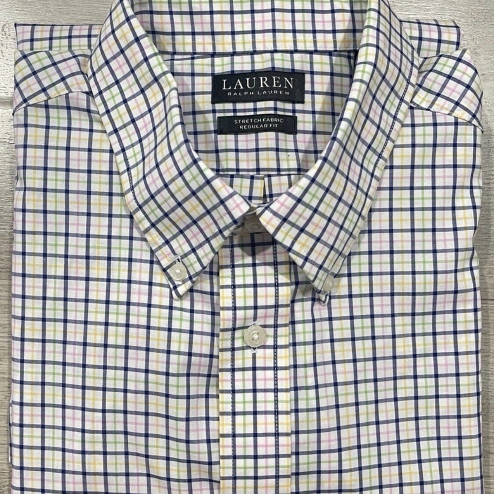 NWOT Lauren Ralph Lauren Black Label Men's Windowpane Shirt